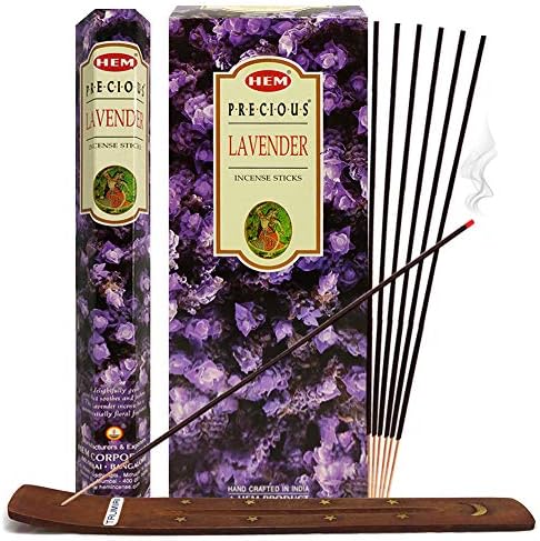Trumiri Incense Stick Holder Bundle with Lavender Incense Sticks - Pack of 6