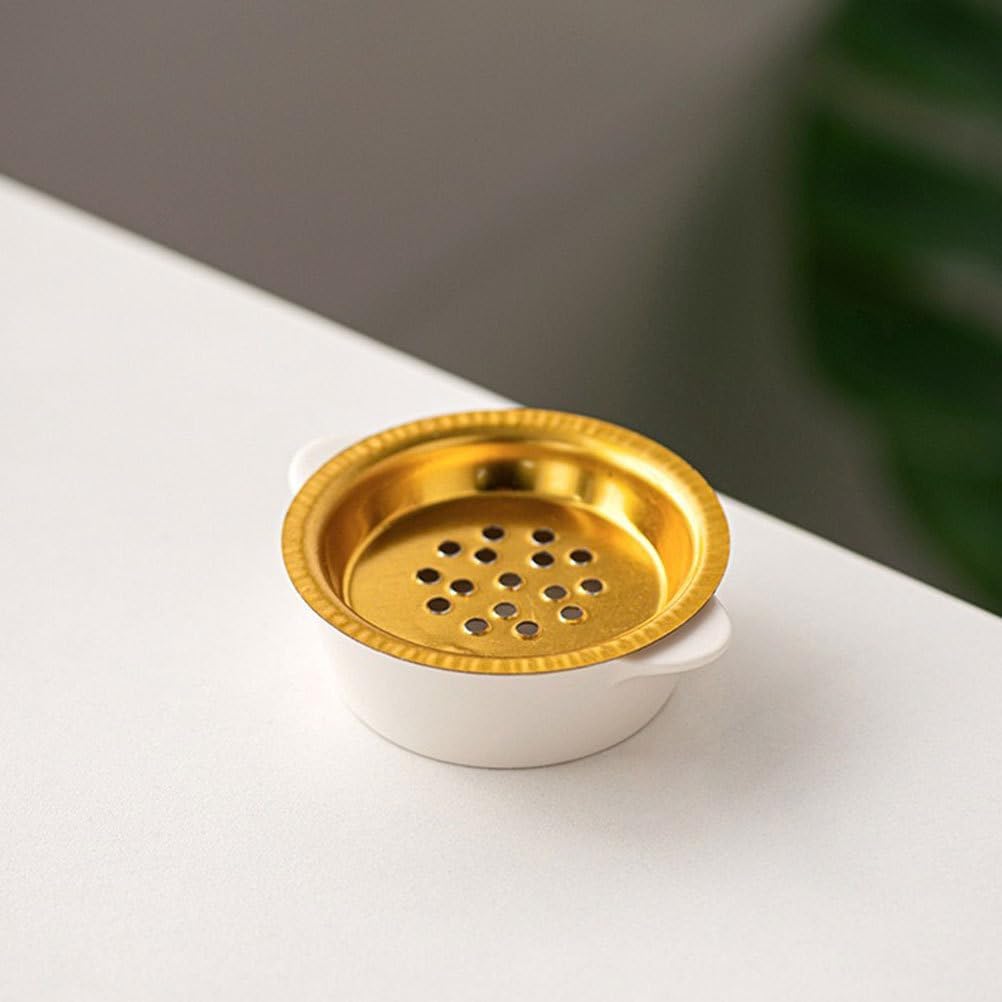 Amosfun 10pcs Small Incense Burner Screen - 23 Inch Metal Charcoal Screen for Home Fragrance