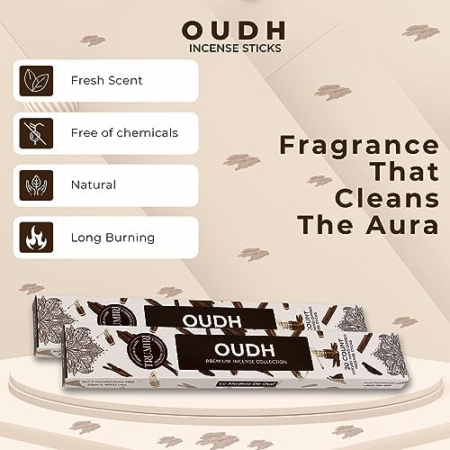 TRUMIRI Oud Incense Sticks - 40 Pieces Dual Pack
