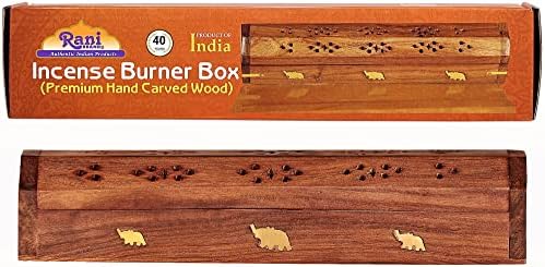 Rani Brand Premium Wood Incense Burner Box