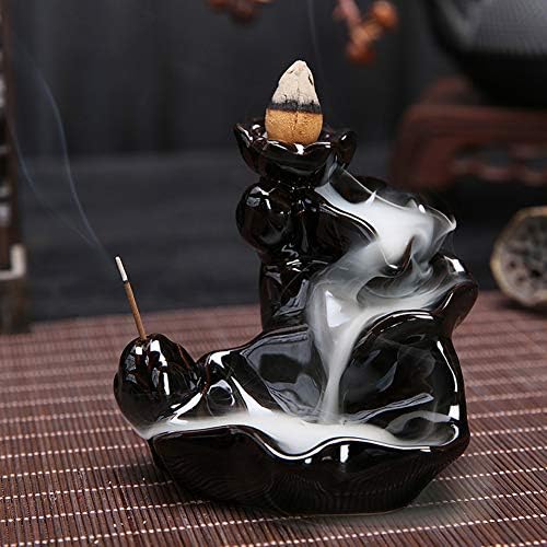 Ceramic Backflow Incense Holder Stand for Home Decor