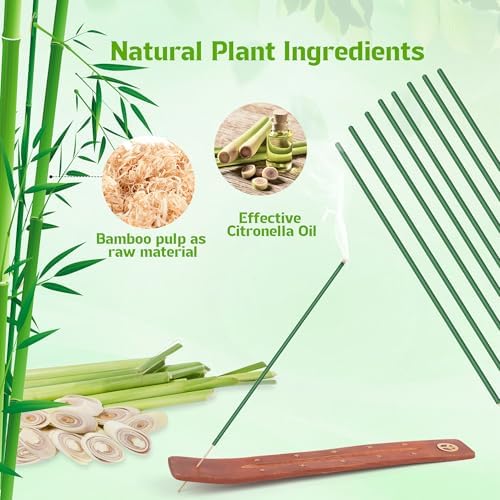 Citronella Incense Sticks 240 Count with Holder