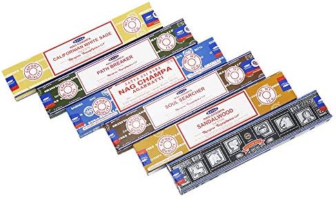 Satya Set of 6 Natural Incense Sticks