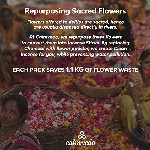 Calmveda Frankincense and Myrrh Incense - 80 Sticks Charcoal Free