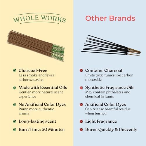 Premium Sage Incense Sticks with Energy Cleansing Holder - Charcoal Free for Safe Burn - 30 Sticks