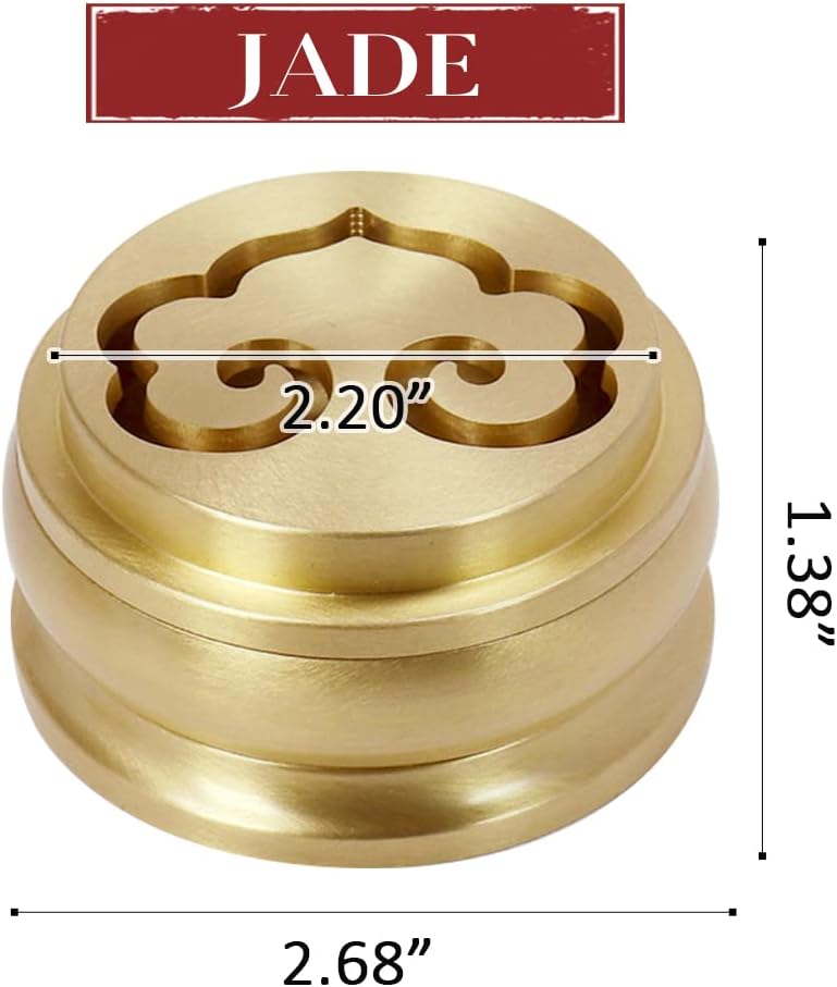 3 In 1 Mini Brass Incense Burner with Ash Press
