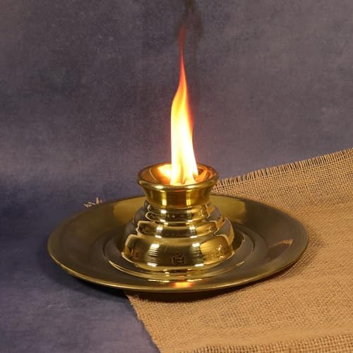 Putrika Brass Kapoor Karpoor Aarti Stand Burner