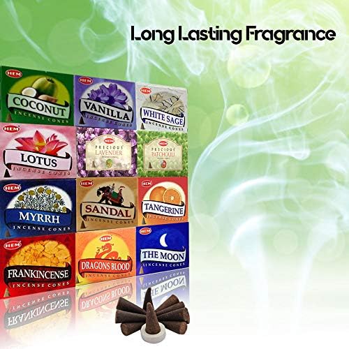 HEM Assorted Incense Cones - 120 Total