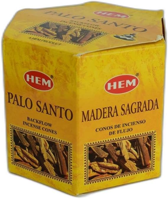 HEM Palo Santo Backflow Incense Cones - 20 Pack