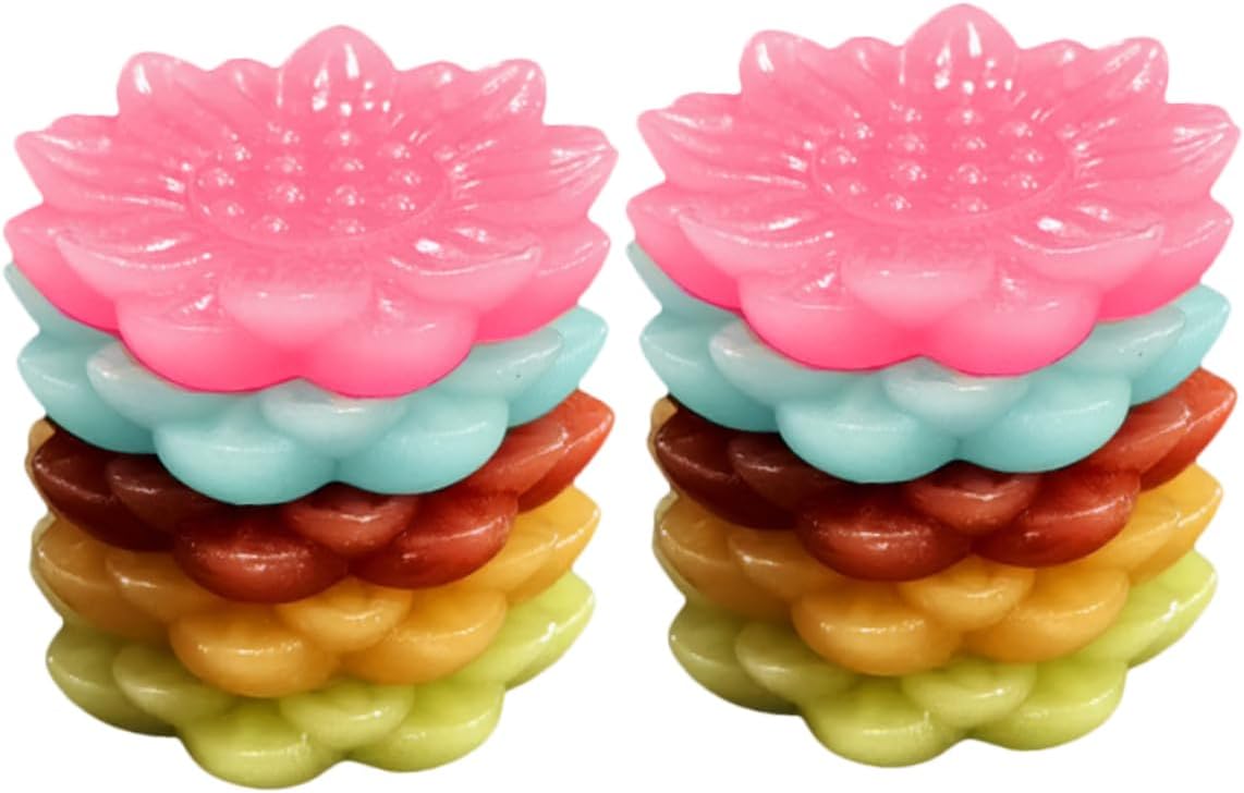 Ciieeo Multicolored Resin Incense Holder Set for Meditation