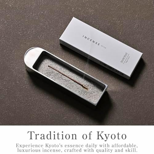 Kyoto Sandalwood Incense Sticks - 60 Sticks Premium Quality for Spiritual and Home Use