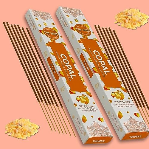 TRUMIRI Copal Incense Sticks - 40 Sticks Dual Pack
