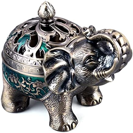 K COOL Elephant Incense Holder with Lid
