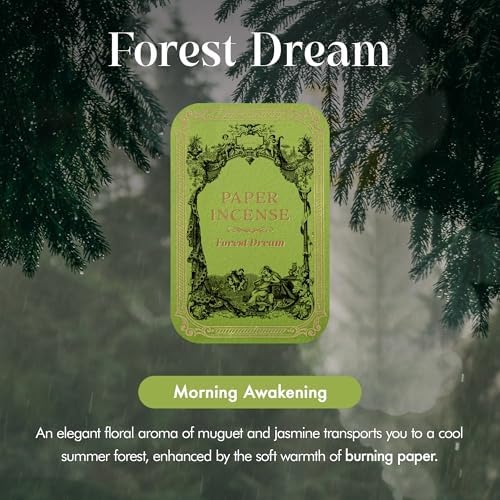 OPTATUM Paper Incense 48pcs with Vintage Tin Case