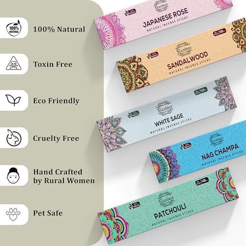 Raajsee Incense Sticks Assorted Pack 12 Count