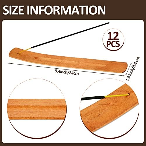 Cunhill Wooden Incense Stick Holder Set 12 Pieces