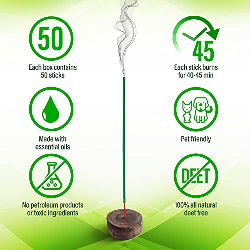 DEARTAGNAN Mosquito Repellent Incense Sticks 50 Pieces