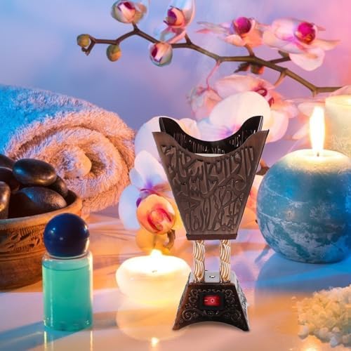 Electric Plug-In Incense Burner with Arabic Design