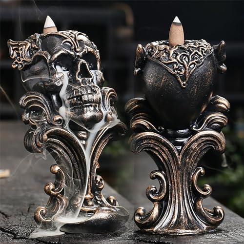 Comeon Backflow Incense Burner Skull Design