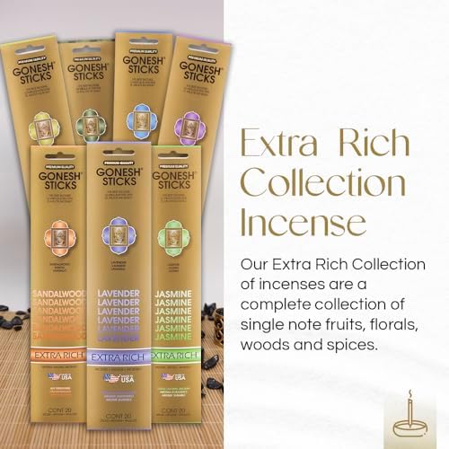 Gonesh Incense Sticks Variety Pack 12 Packs of 20