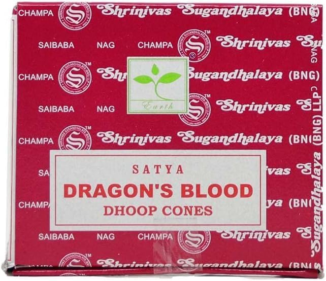 Giftbrit Satya Nag Champa Incense Cones 48 Pieces 4 Packs