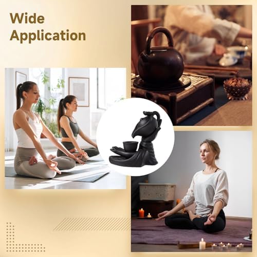Buddha Hand Incense Burner Set with 100 Cones and Accessories