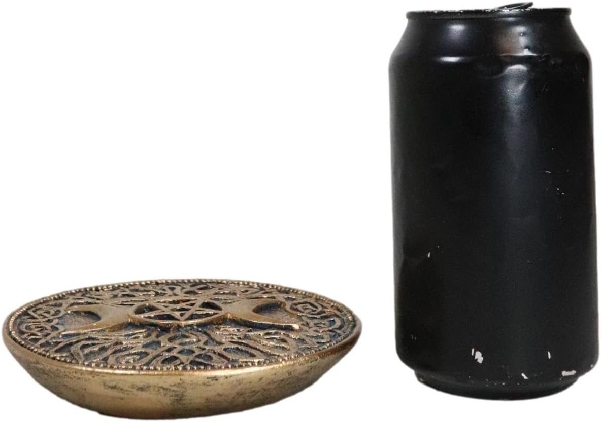 Ebros Gift Triple Moon Pentagram Incense Burner