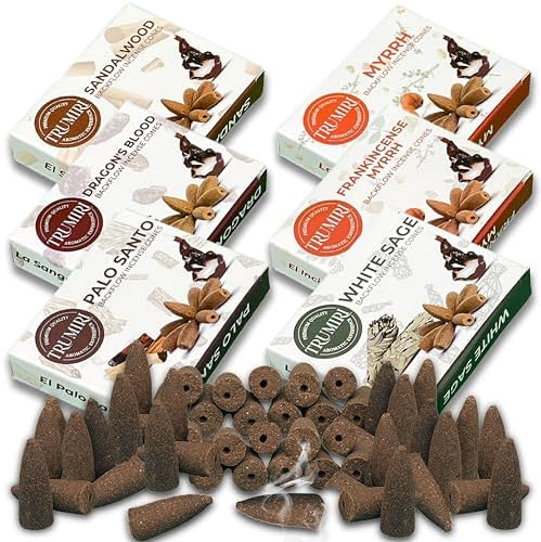 TRUMIRI Woody Backflow Incense Cones for Waterfall