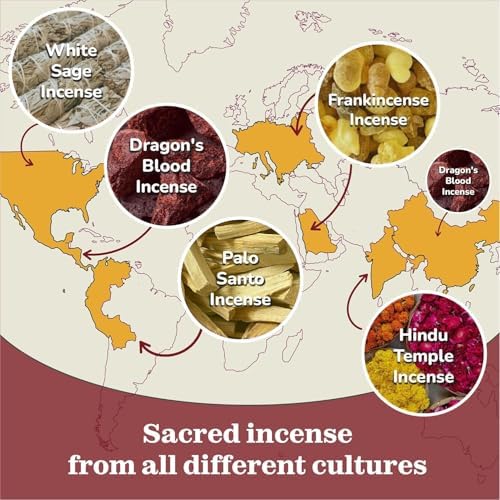 Natural Incense Sticks Variety Pack - 5 Sacred Scents