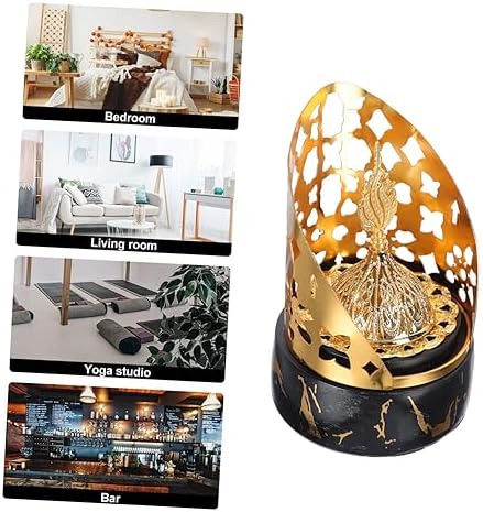 ABOOFAN Incense Burner with Bakhoor Holder Home Decor Aromatherapy Desktop Office Alloy Tray