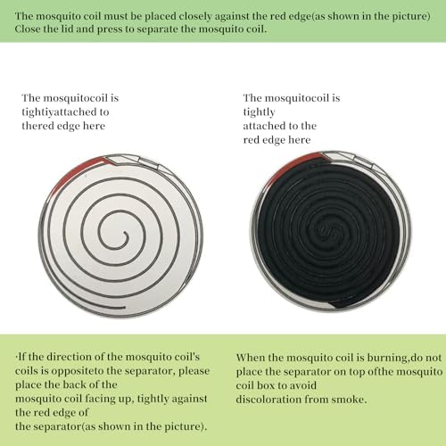 Portable Mosquito Coil Separator with Lid Anti Fly Ash Holder