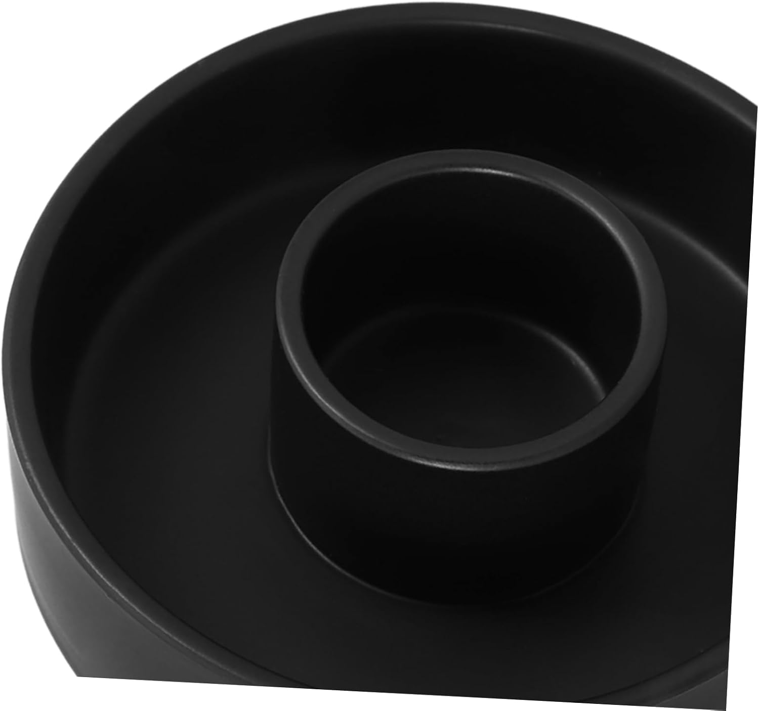 STOBAZA Incense Candlestick Holder Black Ceramic