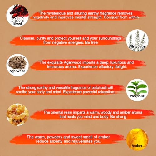 USKICH Incense Sticks Variety Pack 240 Sticks