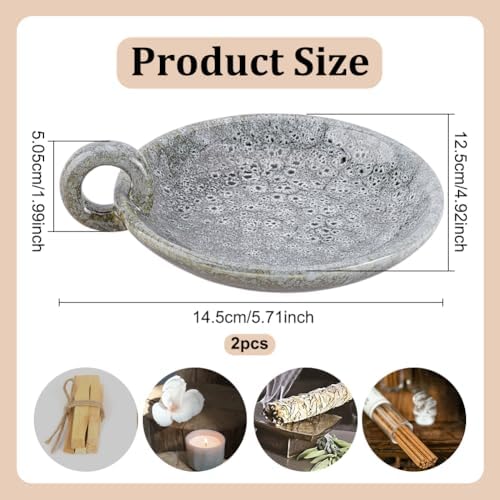 Nbeads Porcelain Candle Holder with Handle Dark Olive Green