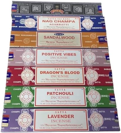 Giftbrit Satya Incense Gift Set 15gms x 7 Packs