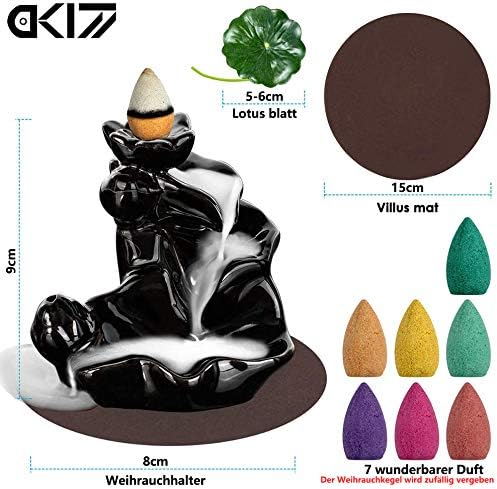 DK177 Waterfall Incense Holder with 20 Cones