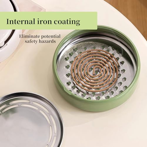 Portable Mosquito Coil Separator with Lid Anti Fly Ash Holder