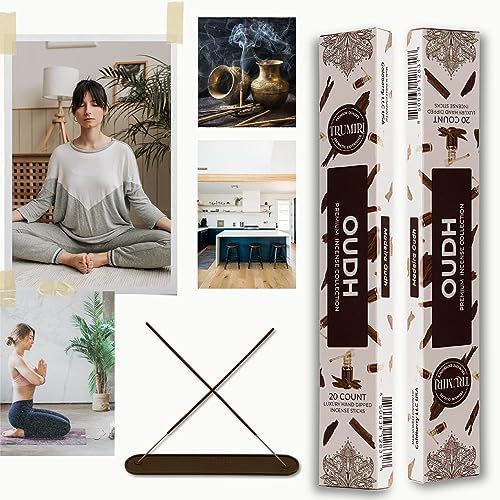 TRUMIRI Oud Incense Sticks - 40 Pieces Dual Pack