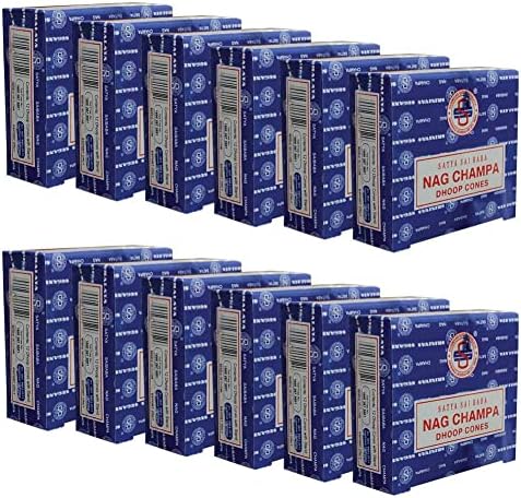TRUMIRI Nag Champa Incense Cones and Burner Bundle