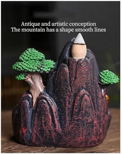 KTELI High Mountain Flowing Waterfall Incense Burner