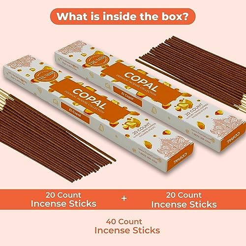 TRUMIRI Copal Incense Sticks - 40 Sticks Dual Pack