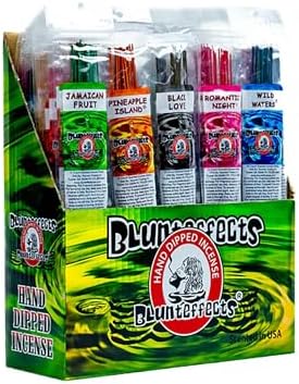 Blunteffects Hand-Dipped Incense Sticks - 144-Pack Variety Set with 12 Scents