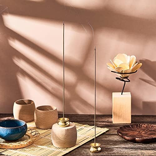 Suclain 6 Pcs Brass Incense Burner Holder for Sticks and Cones