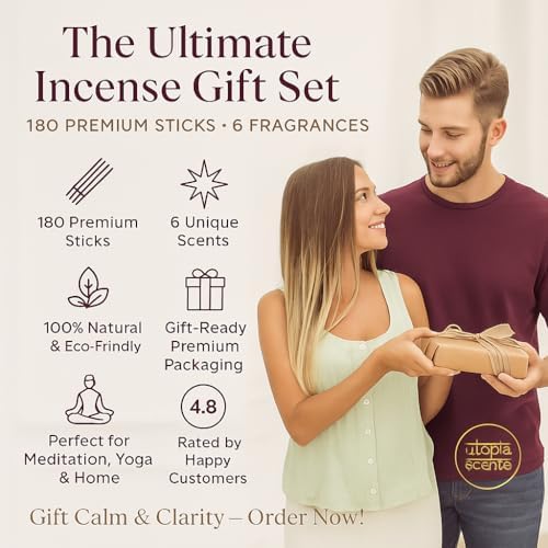 Premium Incense Sticks Variety Gift Pack 180 Sticks