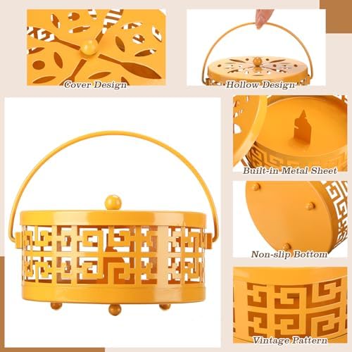 Lallisa 4 Piece Mosquito Coil Holder Yellow