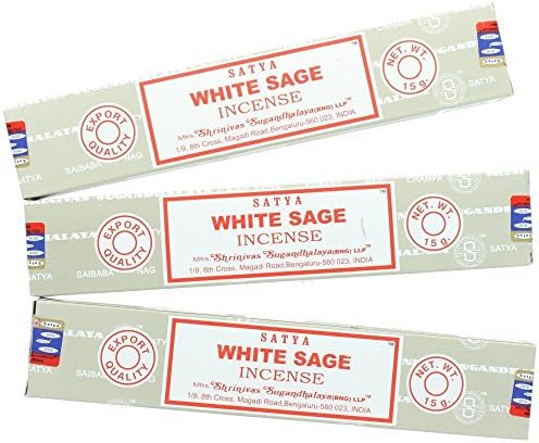 Alaysom Satya Nag Champa White Sage Incense Sticks