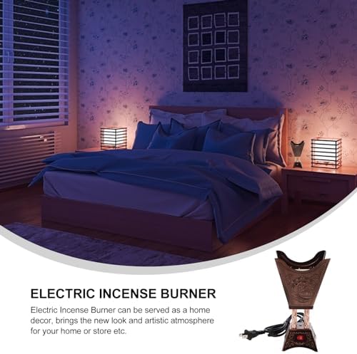 Electric Plug-In Incense Burner with Arabic Design