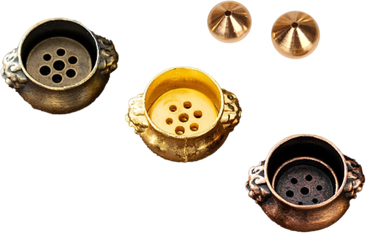 Copper Incense Burner Holder for Joss Stick Tower Incense Coil
