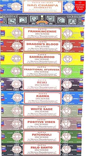 Satya Nag Champa Incense Sticks Variety Pack