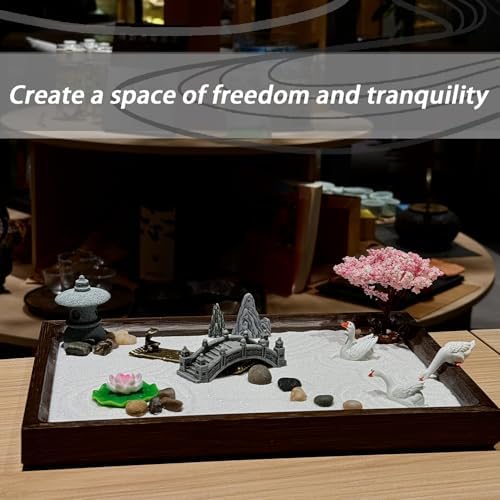 SRAYW Zen Garden Kit for Desk Decor